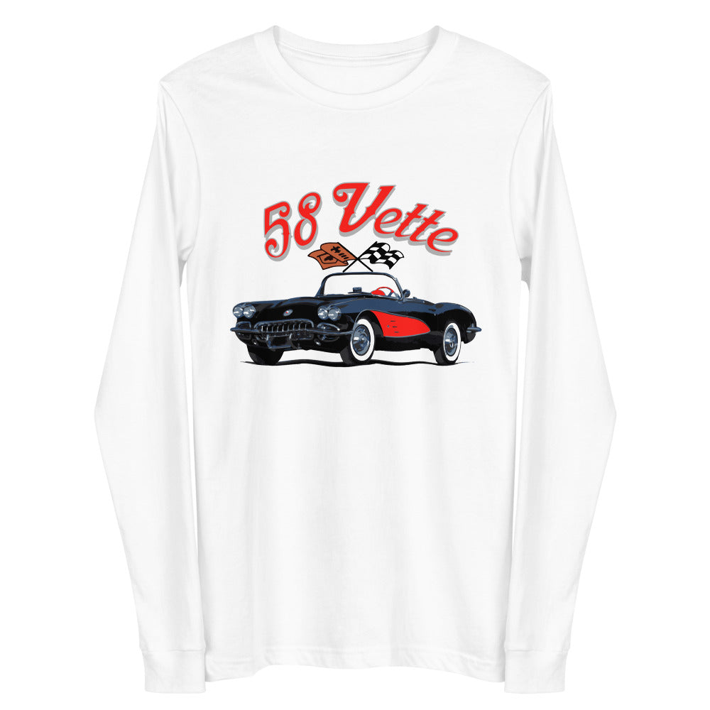 JG Infinite 1982 Corvette C3 Line Art T-Shirt - Classic Muscle Car Graphic Tee For Men & Women - View #11