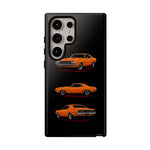 1970 Challenger Phone Case Orange, Three-View Vector Tough Cover