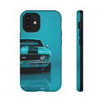 Muscle Car Phone Case Teal 69 Camaro SS, Retro Classic Cover, Guys Gift