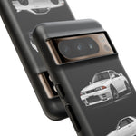 R32 Skyline Phone Case White, Three-View Vector Cover, Gift GTR Fans