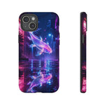 Neon Koi Reflection Vaporwave phone case | Tough Cover