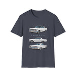 Classic 1963 Chevy Impala Illustration T-Shirt | Vintage Car Trio