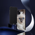 Ragdoll Kitten Phone Case, Blue Eyes Macro Portrait Cover, Gift
