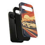 Retro Sunset Countach phone case | Sports car tough cover