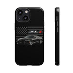 Black ZL1 Camaro Phone Case Muscle Car Tough Cover Gift Art