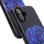 Neon Blue Tiger phone case | tough protective cover