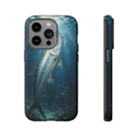 Painterly Marine Art Phone Case, Tarpon Surface Light Cover
