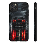 Night Rain R34 Skyline Car phone case | Sports Car Rear Lights, Reflective Road