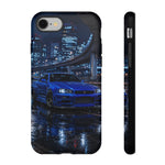 Skyline GT-R R34 Bayside Blue Tokyo Night Art Tough Phone Case