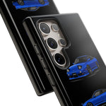 Blue 180SX JDM Sports Car Phone Case Tough Multi View