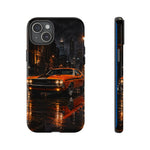 Challenger RT Phone Case, Rainy City Night Muscle Car Tough Cover