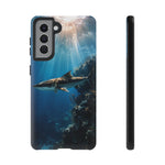 Cobia Reef Phone Case, Shaft of Light Ocean Fishing Tough Cover