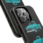 Turquoise 1955 Stepside Pickup Truck Tough Phone Case - 3 View