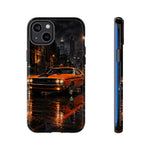 Challenger RT Phone Case, Rainy City Night Muscle Car Tough Cover