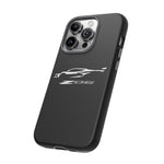 White C8 Z06 Phone Case for Chevy Fans, Tough Protective Cover