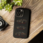 Trans Am Phone Case Black Gold, Three-View Vector Tough Cover