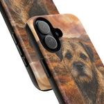 Border Terrier Earthy Watercolor Art Tough Phone Case