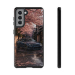 Cherry Blossom Street Scene R34 Skyline GTR Tough Case | Car Photo Cover