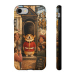 Corgi Royal Guard phone case | Cute British corgi soldier illustration
