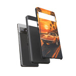 Orange Corvette C3 Stingray Sunset Palms Phone Case