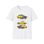 Yellow 1972 Chevelle Muscle Car T-Shirt | Classic Auto Trio Illustration