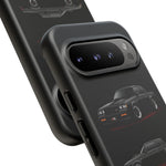 Black GNX Phone Case, Three-View Muscle Car Vector Tough Cover