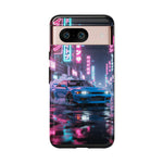 Skyline GT-R Tokyo Rain JDM Night Art Tough Phone Case