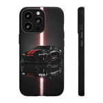 Camaro ZL1 Phone Case, Black Red Racing Stripe Studio Cover, Gift