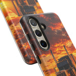 Classic Semi Truck Sunset Highway Phone Case Tough Case