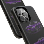 Purple R33 Skyline GTR JDM Sports Car Phone Case Tough Multi View