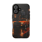 Challenger RT Phone Case, Rainy City Night Muscle Car Tough Cover