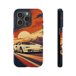 Retro Sunset Countach phone case | Sports car tough cover