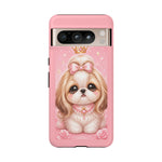 Shih Tzu Princess Kawaii Chibi Puppy Pet Dog Art Tough Phone Case