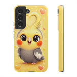 Cockatiel Kawaii Heart Crest Art Tough Phone Case