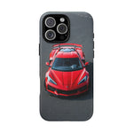 Red C8 Z06 Track Wing Tough Phone Case Cover Gift Art