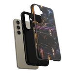 67 GTO Phone Case Purple, Rainy City Night Muscle Car Tough Cover