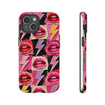 Pop Art Lips and Lightning Bolt Phone Case