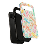 Watercolor Flip Flops pattern Tough Case | Beach Shells Phone Cover