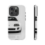 White MK4 Supra Phone Case, Retro 90s JDM Tough Cover for Car Enthusiasts