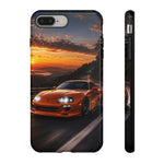 Supra MK4 Orange Touge Night JDM Speed Art Tough Phone Case