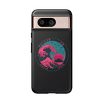 Great Dream Wave Circular Badge Vaporwave Phone Case – Japanese Aesthetic