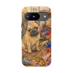 Guilty French Bulldog Phone Case, Confetti Watercolor Cover