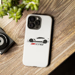 White C7 Z06 Phone Case for Chevy Vette Fans, Tough Cover