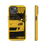 S2000 Spa Yellow Retro 90s JDM Car Tough Phone Case