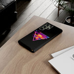 Synthwave Sunset Triangle Phone Case Retro Vaporwave Case