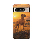 Rhodesian Ridgeback African Savanna Art Tough Phone Case