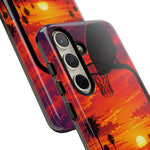 Basketball Court Sunset Phone Case | Tough Phone Case