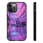 Empty Mall Escalator Vaporwave Art Tough Phone Case