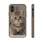 Munchkin Kitten Phone Case, Macro Close-Up Portrait Cover
