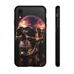 Chrome Skull Sunset Reflection Phone Case Tough Cover Gift